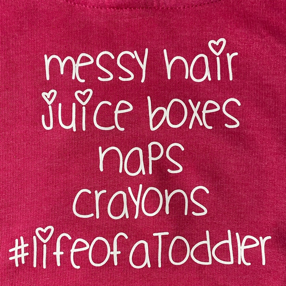 Life of a Toddler Hoodie- Pink - Picture 2 of 2
